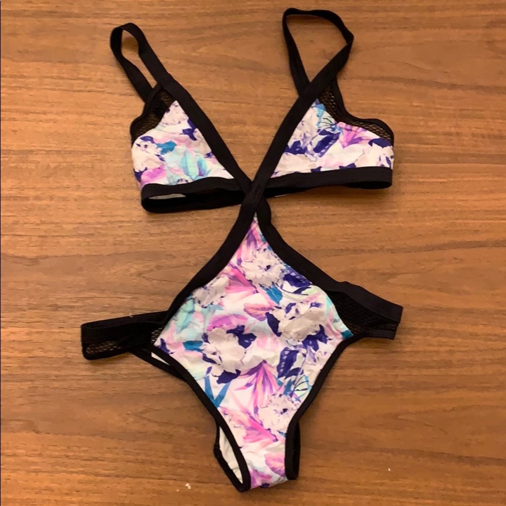 VS Floral and mesh one piece